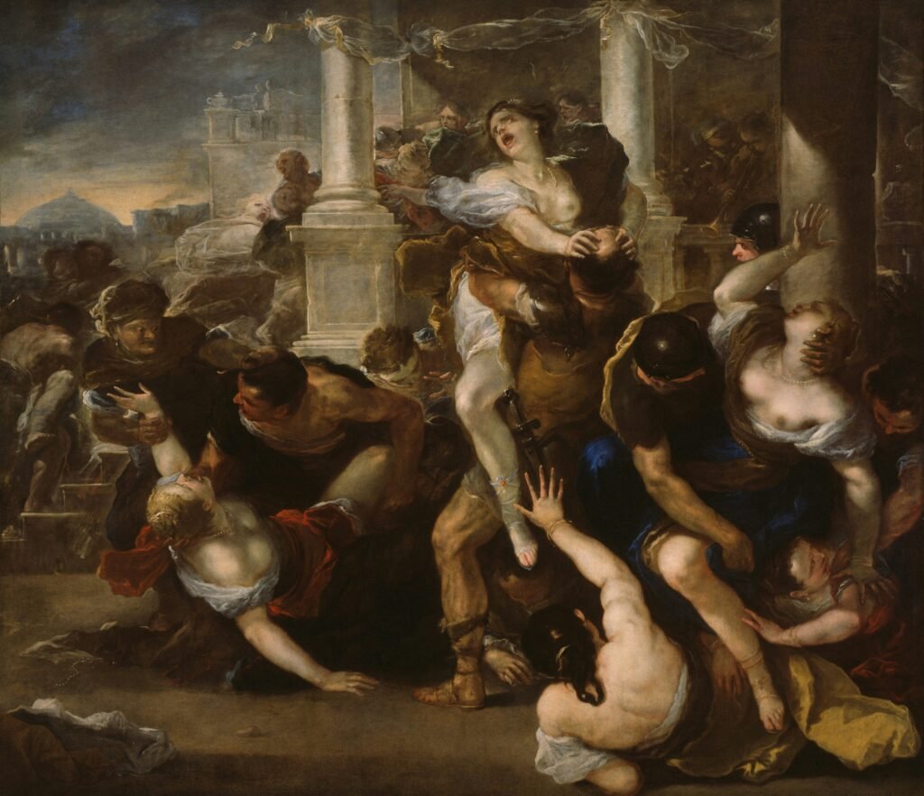 Wrath 18th-century European painting showing anger and destructive behavior